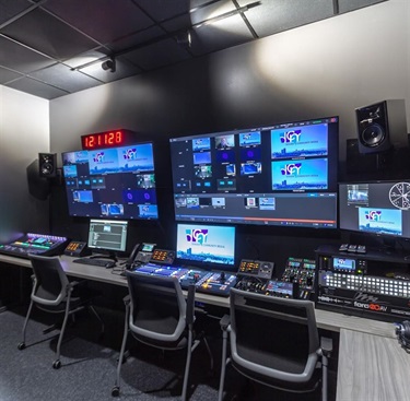 Denver Community Media main studio control room console